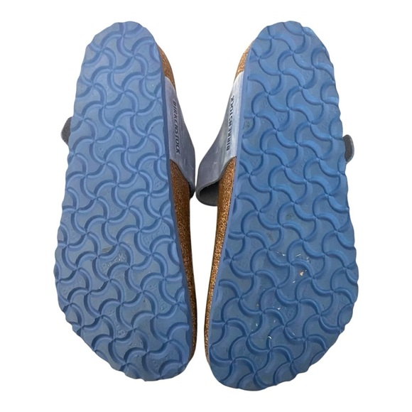 Birkenstock Gizeh Braided Oiled Leather Dusty Blue Sz 37 Regular - Picture 5 of 9